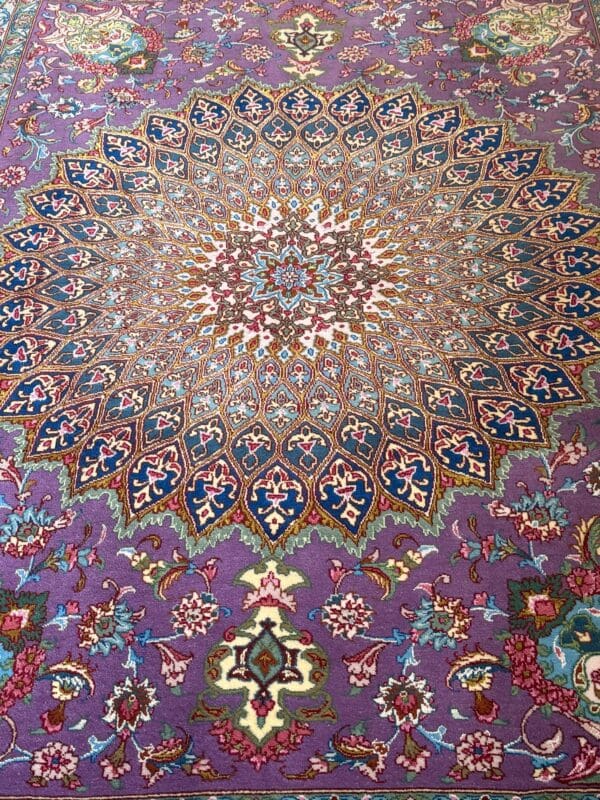 Tabriz Wool / Silk Rug from Persia - Image 2