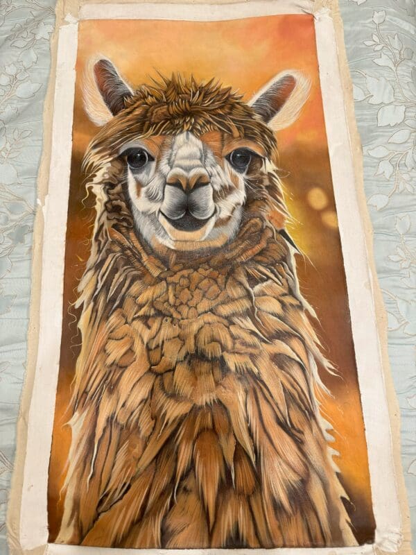 Painting of Llama from Peru - Image 2