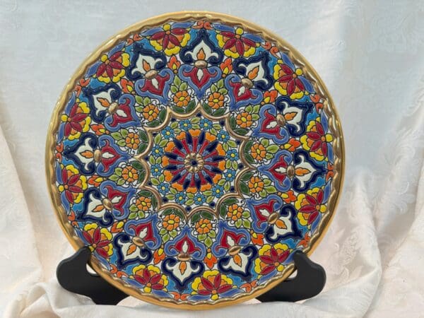 24 carat Gold Rim Ceramic Plate from Spain - Image 3