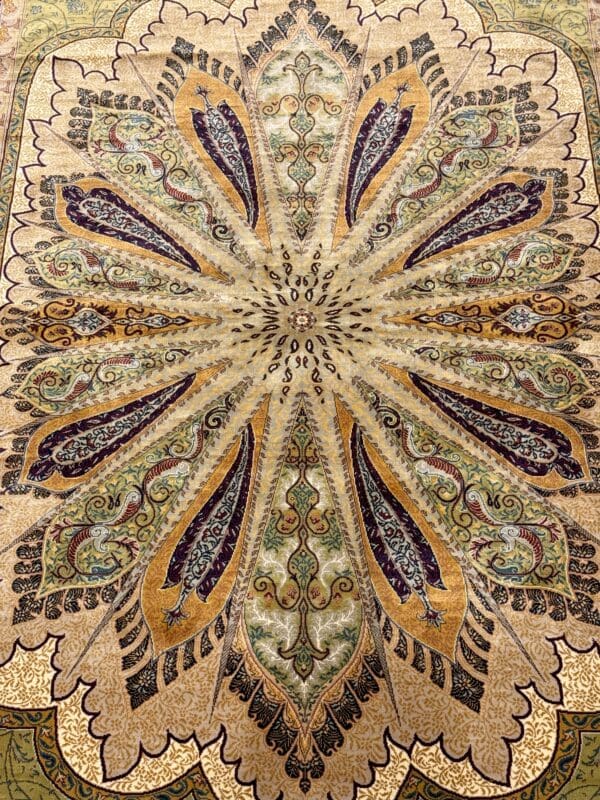 Silk / Cotton Rug from Turkey - Image 2