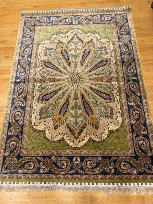 Silk / Cotton Rug from Turkey - Image 3